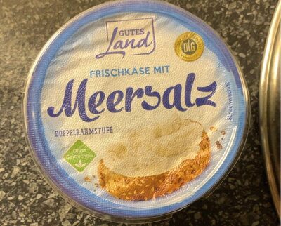 Frischkäse mit Meersalz