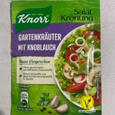 Gartenkräuter mit Knoblauch front packaging