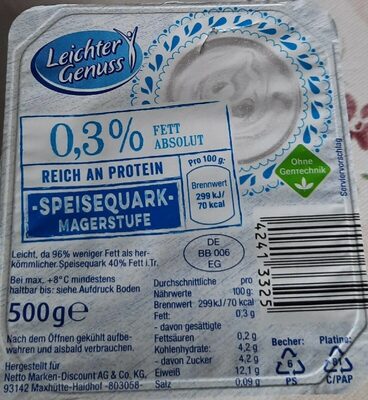 Magerquark 0,3 % Fett