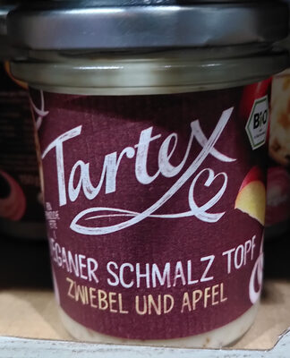 Veganer Schmalztopf Tartex front packaging