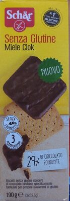 Biscuits sans gluten au miel et chocolat