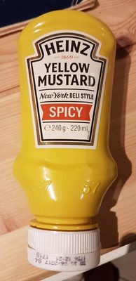 Heinz Yellow Mustard Spicy front packaging