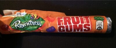 Rowntree's Fruit Gums Sweets Tube front packaging