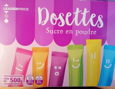 Dosettes sucre en poudre