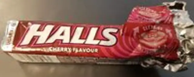 Halls candy cherry sugar free