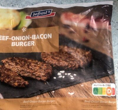 Beef-onion-burger front packaging