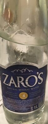 Eau minerale front packaging