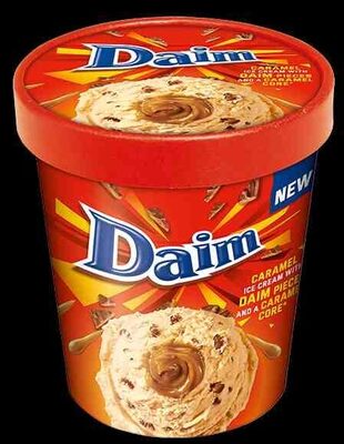 Daim karamelli jäätis front packaging