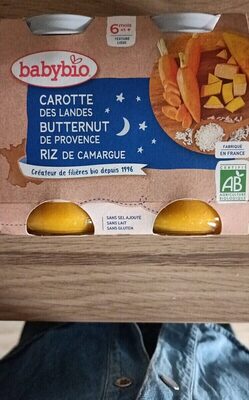 Babybio Carotte Butternut Riz