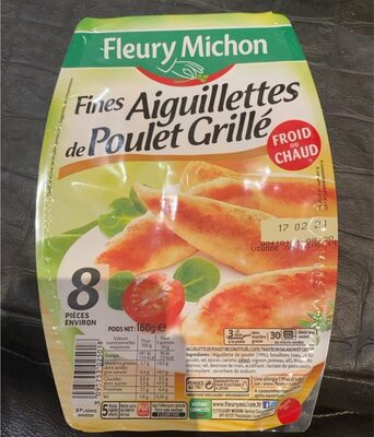 Fine aiguettes de poulet grillé