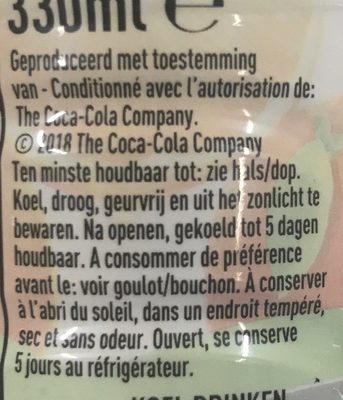 Minute Maid Orange ingredients label