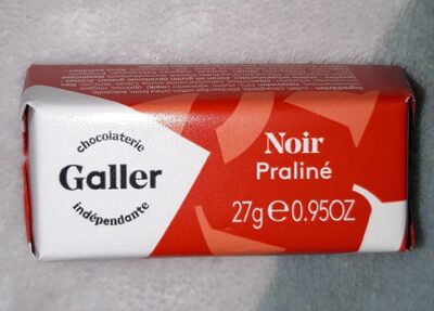 Chocolat noir praliné front packaging