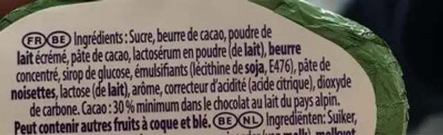 Lapin  Petillant ingredients label