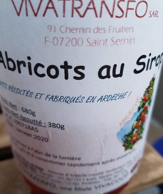 Abricots au sirop