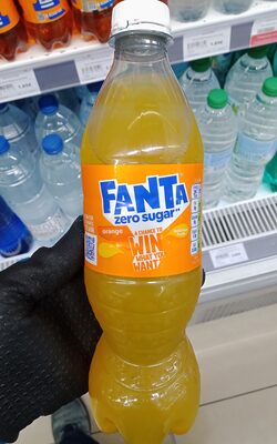 Fanta Orange Zero Bottle 500ml front packaging