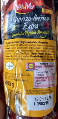 Chorizo iberico extra