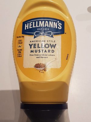 Yellow mustard front packaging