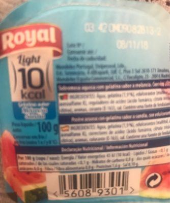 Gelatina sabor melancia