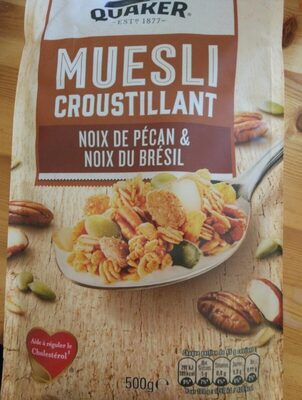 Muesli croustillant noix de pécan et noix du Brésil