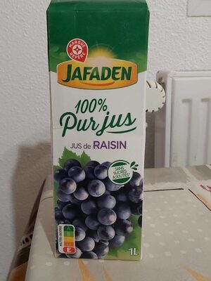 100% pur jus de raisin
