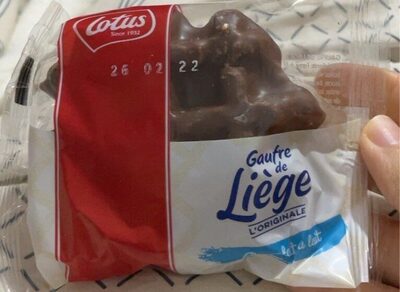 Gaufre de Liège chocolat au lait front packaging