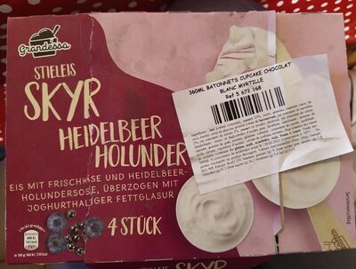 Bâtonnet cupcake chocolat blanc myrtille