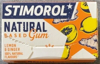 Natural based gum - Lemon and ginger