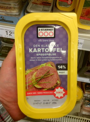 Kartoffel spegepølse
