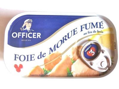 Foie de morue fumé au feu de bois