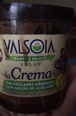 Crema de cacao con avena front packaging