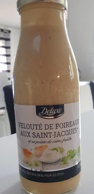 Velouté de poireaux aux saint Jacques