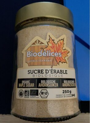 Sucre d’érable front packaging