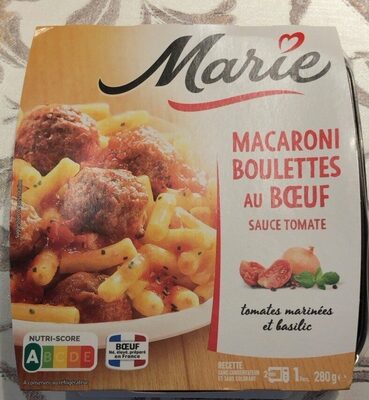 Macaron boulettes au bœuf front packaging