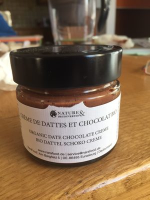 crème de datte et chocolat bio