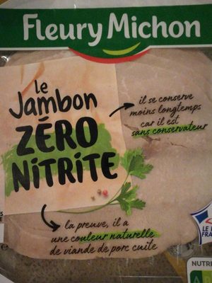 Le jambon zéro nitrite front packaging