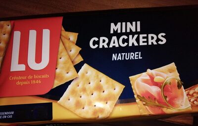 Mini crackers natural front packaging