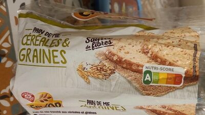 Pain de mie tranché aux céréales et graine