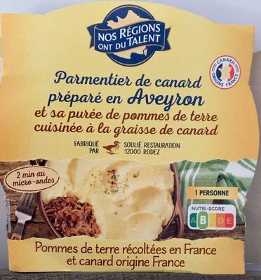 Parmentier de canard