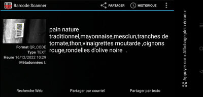 sandwich crudités thon