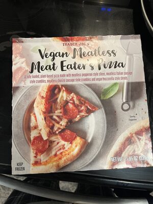 Vegan Meatless Meat Eaters Pizza