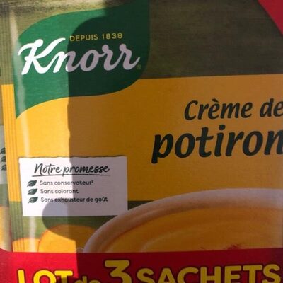 Crème de Potiron front packaging