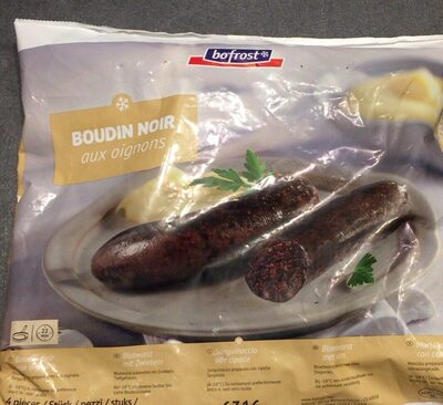 Boudin noir aux oignons front packaging