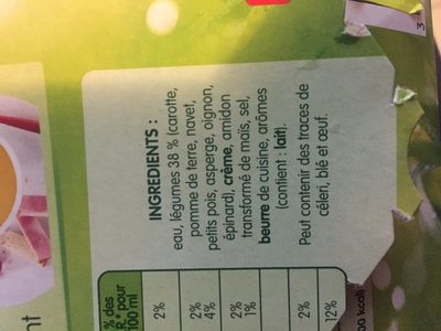 Mouline legumes printaniers ingredients label