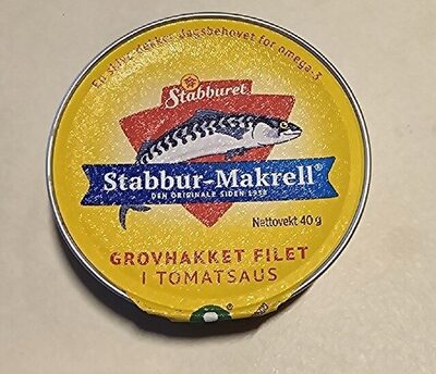 Grovhakket filet i tomatsaus front packaging