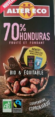 chocolat 70 % Honduras