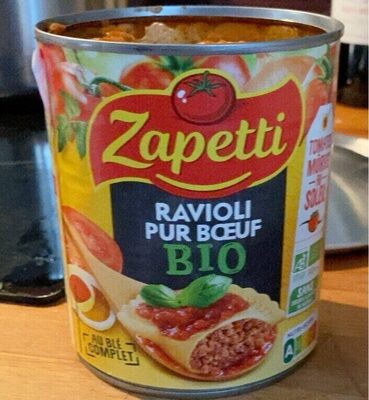 Ravioli pur boeuf front packaging