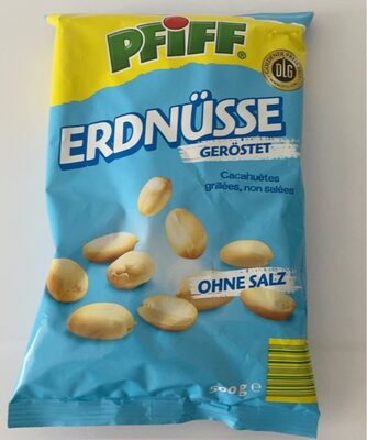 Cacahuètes grillées non salées front packaging