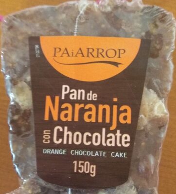 Pan de naranja con chocolate