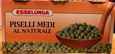 Piselli medi al naturale front packaging