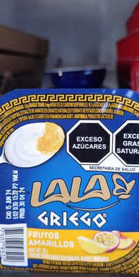 Griego frutos amarillos front packaging